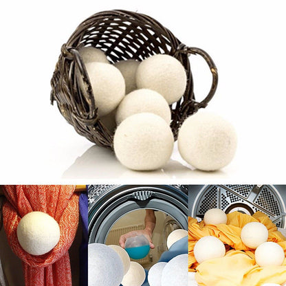 Wool Dryer Balls, 6-Pack — Organic Reusable Laundry Balls