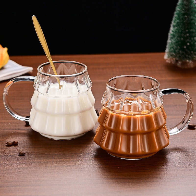 Christmas Coffee Transparent Mug With Handle