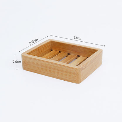 Bamboo and Wood Drain Soap Dish