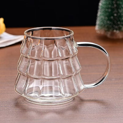 Christmas Coffee Transparent Mug With Handle