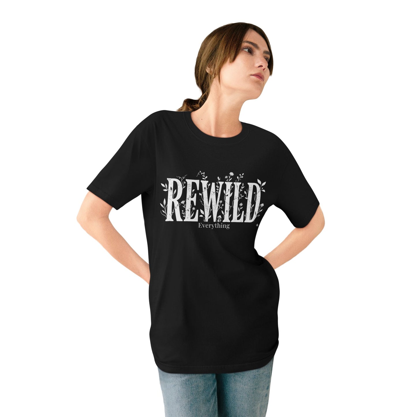 Rewild Everything T-Shirt — Botanical Nature Conservation Tee