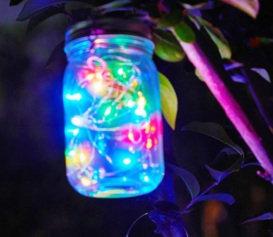 Solar Decoration Mason Jar Outdoor Hanging Light