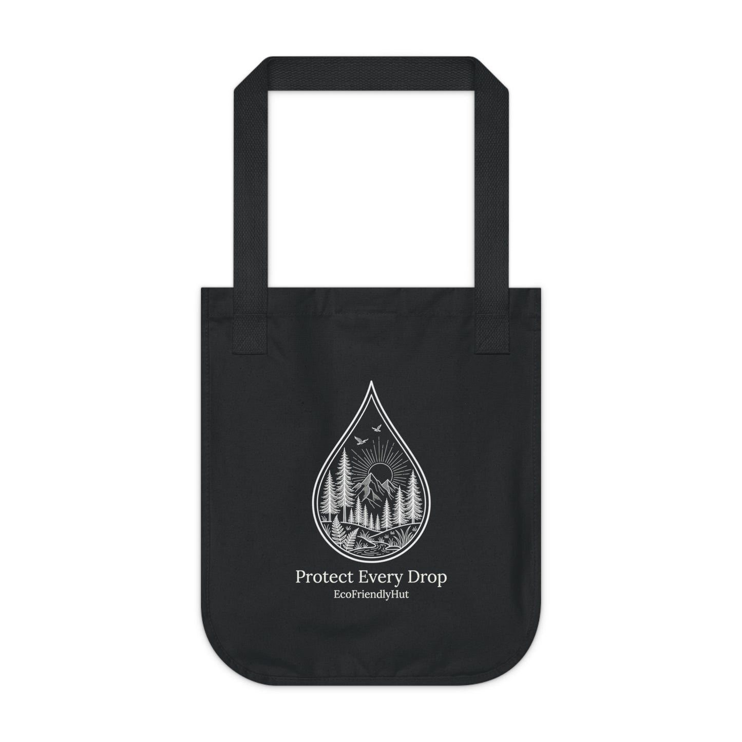 Tote Bag — "Protect Every Drop" Eco Canvas Tote for Nature Lovers