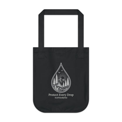 Tote Bag — "Protect Every Drop" Eco Canvas Tote for Nature Lovers