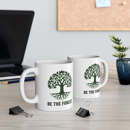 Ceramic Mug — Be The Forest Botanical Coffee Tea Cup (11oz/15oz)