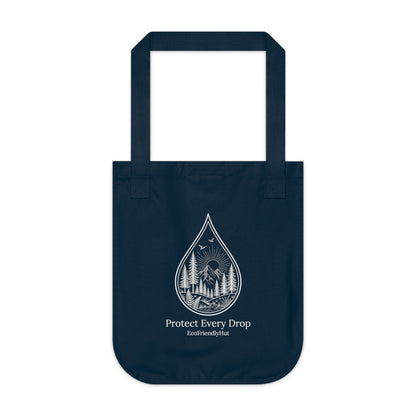Tote Bag — "Protect Every Drop" Eco Canvas Tote for Nature Lovers