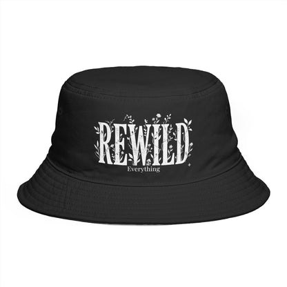 Rewild Everything Bucket Hat — Brown Outdoor Nature Hat