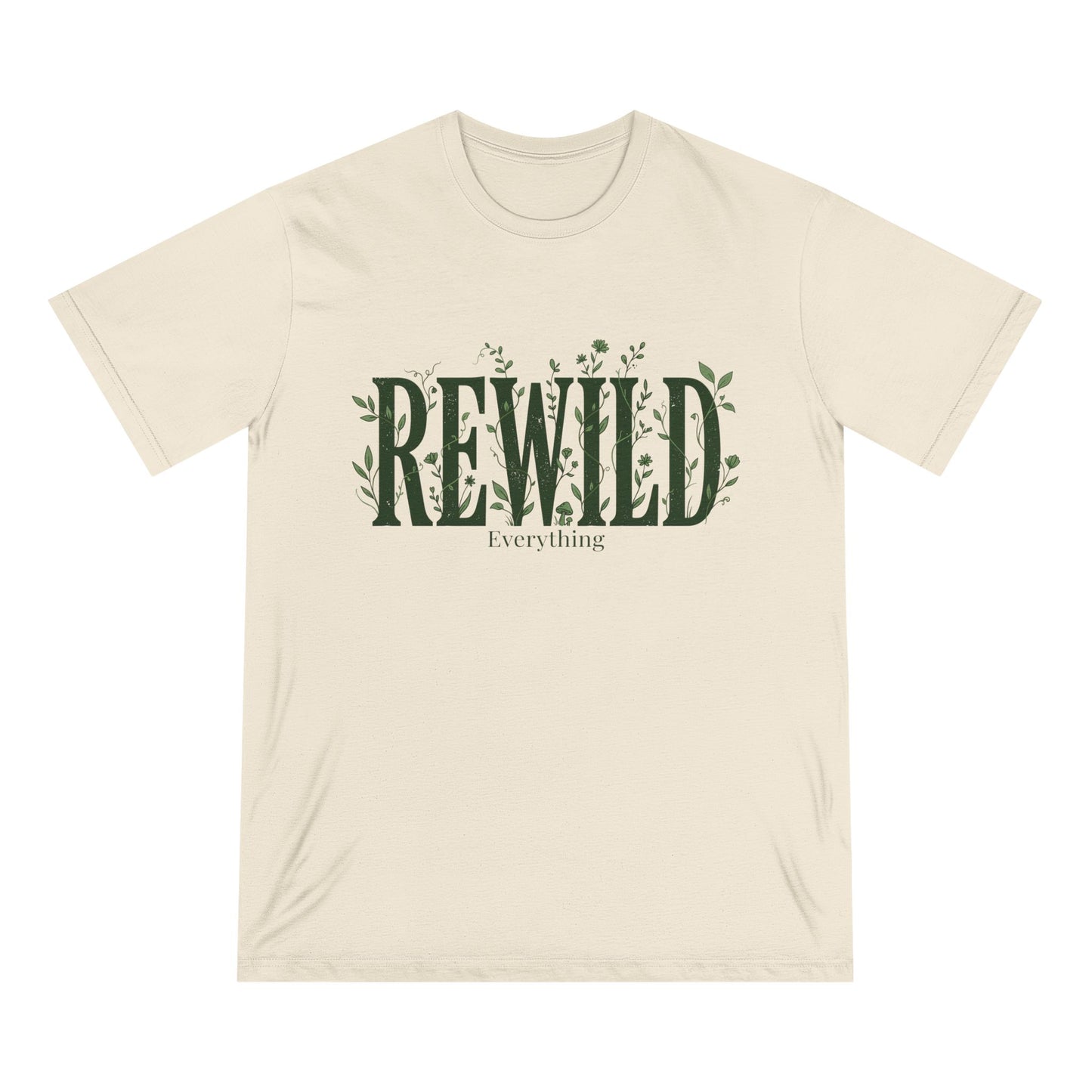Rewild Everything T-Shirt — Botanical Nature Conservation Tee
