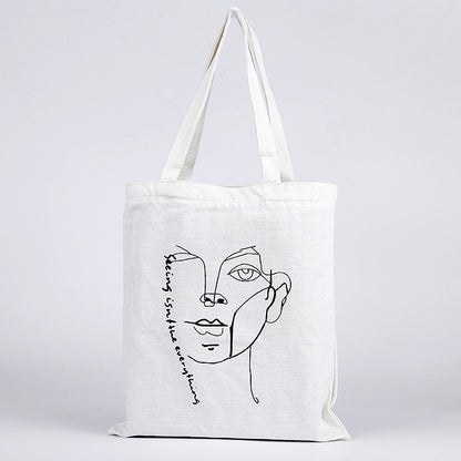 Fashionable And Simple Printed Cotton Bag