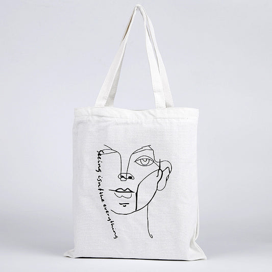 Fashionable And Simple Printed Cotton Bag
