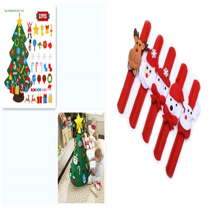 DIY Felt Christmas Tree New Year Toddler Kids Handmade Gift