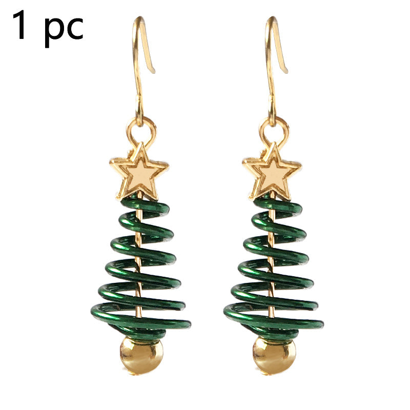 Christmas Earrings Tree Star Earrings