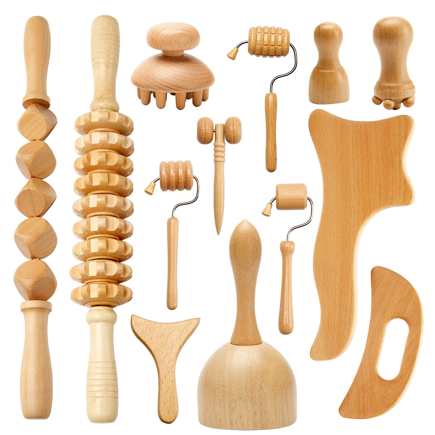 Wooden Face Massager Scraping Stick Wooden Scraping