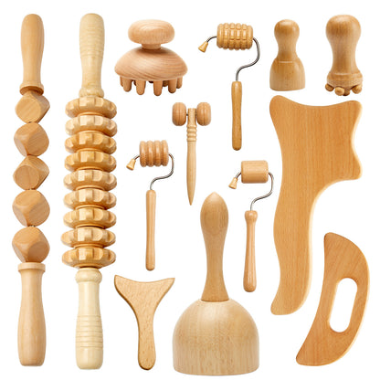 Wooden Face Massager Scraping Stick Wooden Scraping