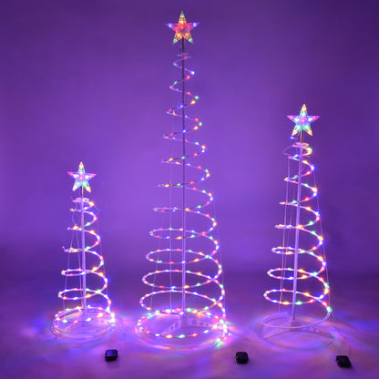 LED Spiral Indoor And Outdoor Decoration Lights Christmas Tree