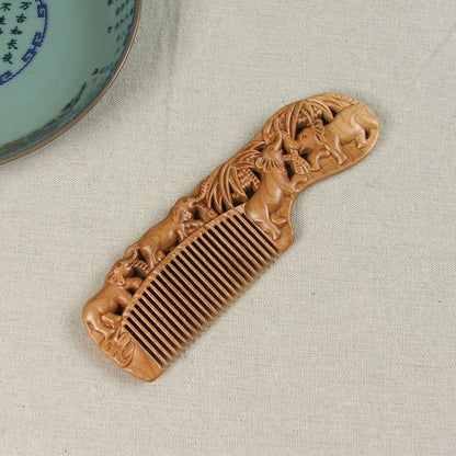 Carved Wooden Comb