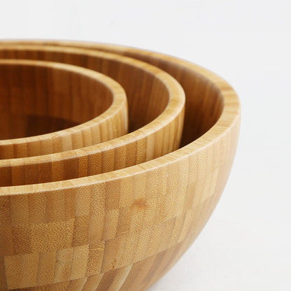Chinese Medicine Mask Bamboo Household Salad Wooden Bowl