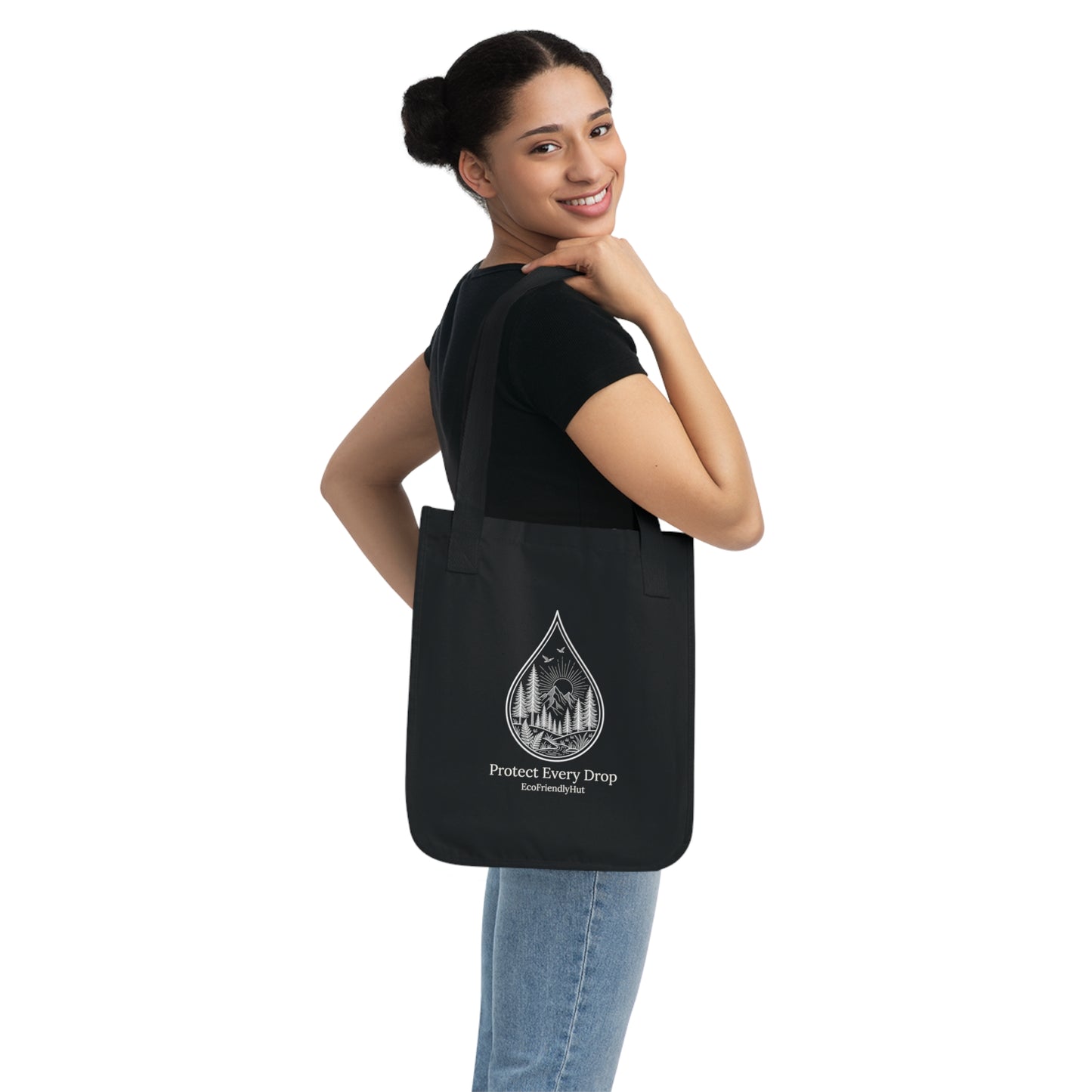 Tote Bag — "Protect Every Drop" Eco Canvas Tote for Nature Lovers