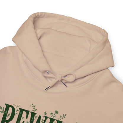 Rewild Hoodie — Botanical 'Rewild Everything' Eco Nature Sweatshirt