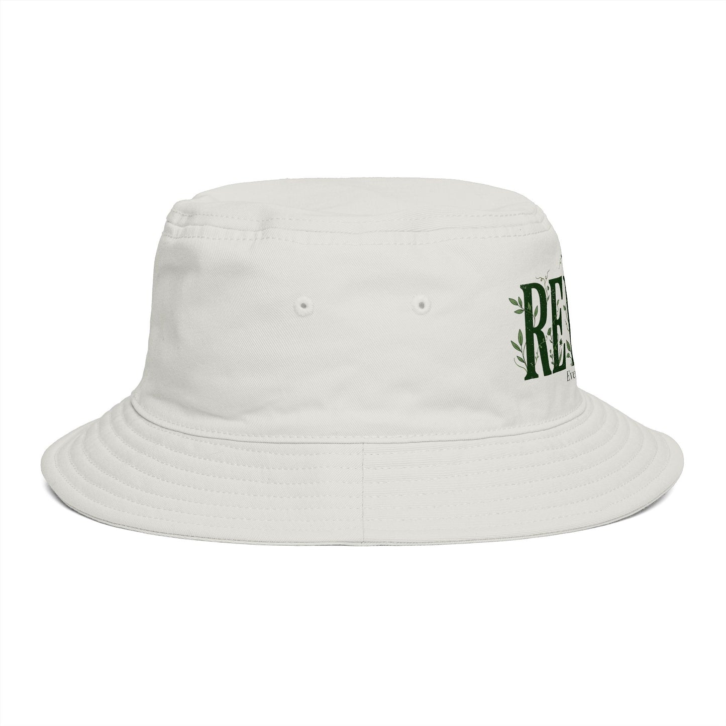 Rewild Everything Bucket Hat — Brown Outdoor Nature Hat