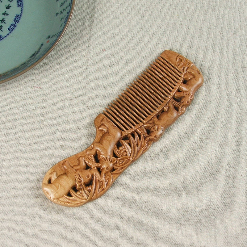 Carved Wooden Comb