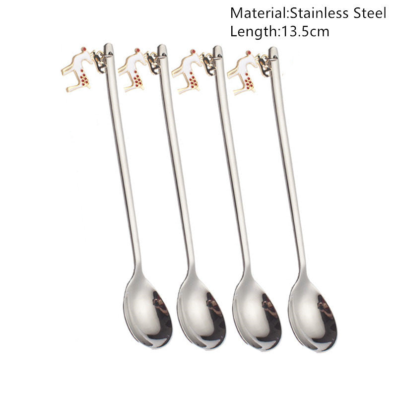 Merry Christmas Spoons Xmas Party Tableware