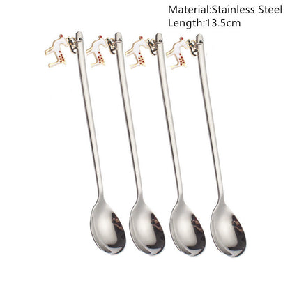 Merry Christmas Spoons Xmas Party Tableware