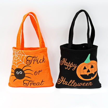 Halloween Spider Pumpkin Print Shoulder Bag