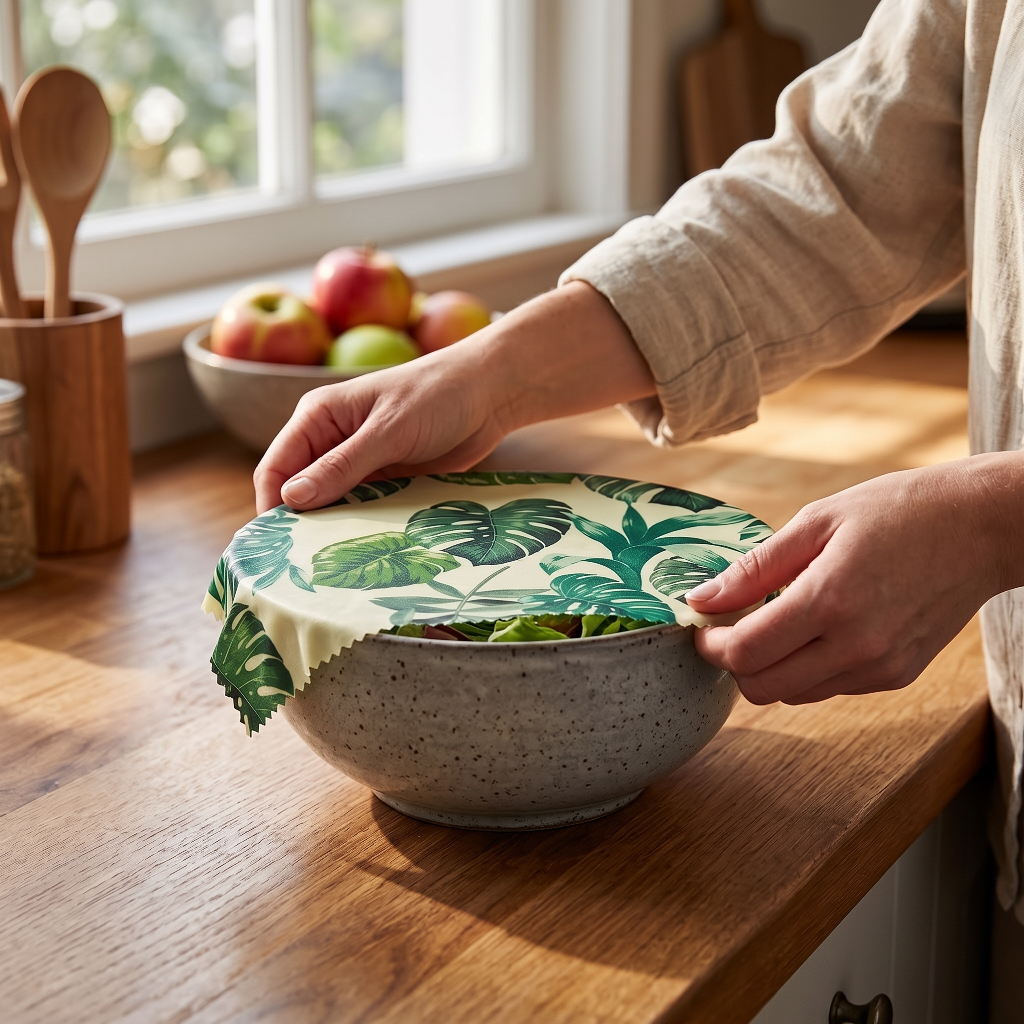 Beeswax Food Wrap, 3-Size Set — Reusable Plastic Wrap Alternative
