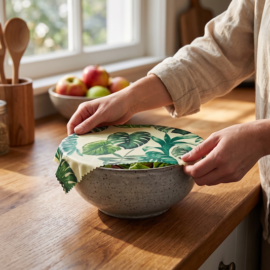 Beeswax Food Wrap, 3-Size Set — Reusable Plastic Wrap Alternative