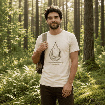 Protect Every Drop T-Shirt — Water Conservation Nature Tee