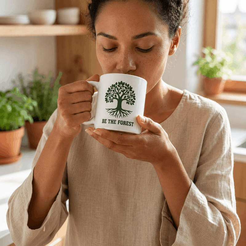ceramic-mug-be-the-forest-botanical-coffee-tea-cup-11oz-15oz