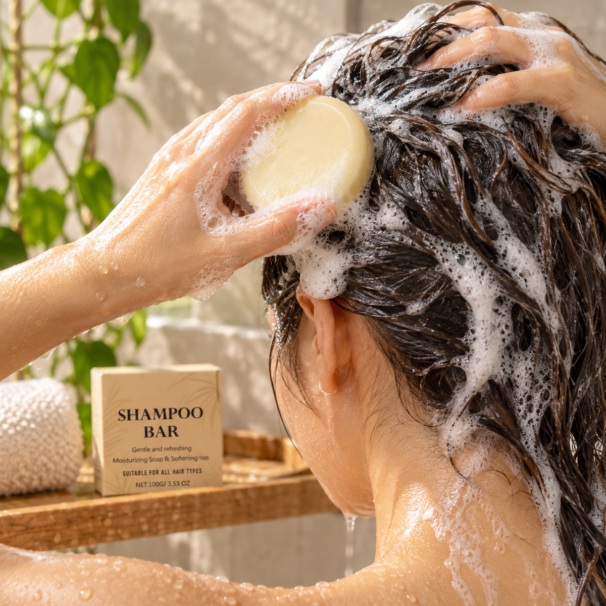Shampoo Bar, Plastic-Free — Solid Bar Shampoo, All Hair Types