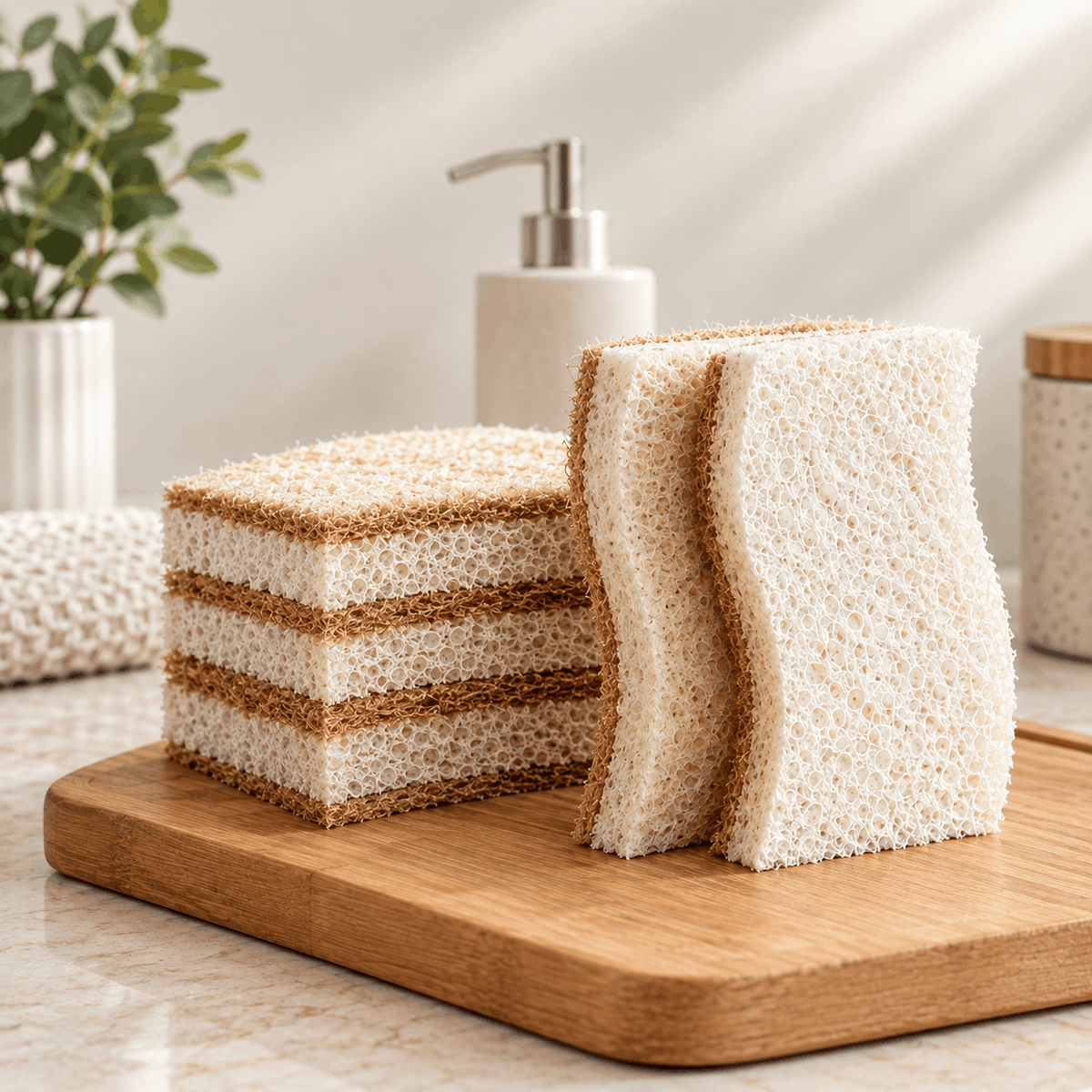 Compostable Kitchen Sponges — Natural Cellulose Dish Sponges