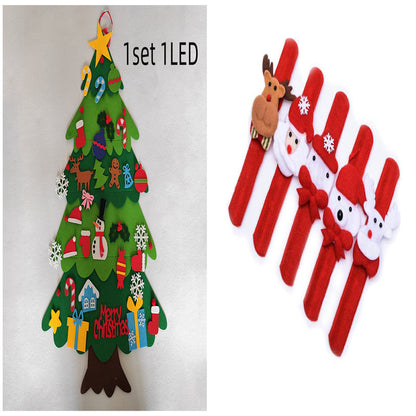 DIY Felt Christmas Tree New Year Toddler Kids Handmade Gift