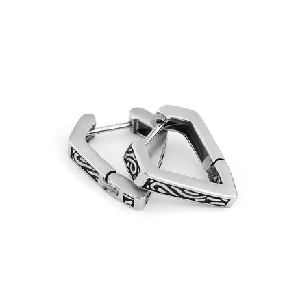 Stainless Steel Vintage Triangle High Quality Trend Titanium Steel Ear Rings