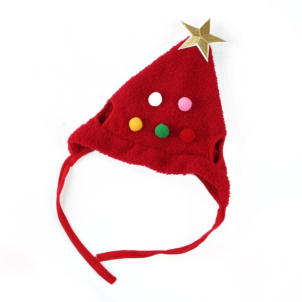 Pet Christmas Tree Shape Hat