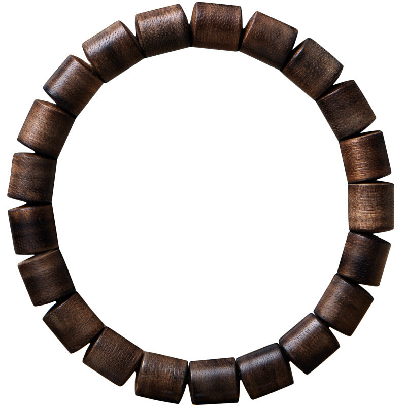 Agarwood Barrel Bead Bracelet