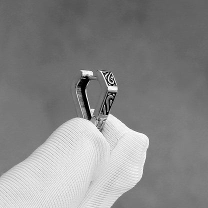 Stainless Steel Vintage Triangle High Quality Trend Titanium Steel Ear Rings