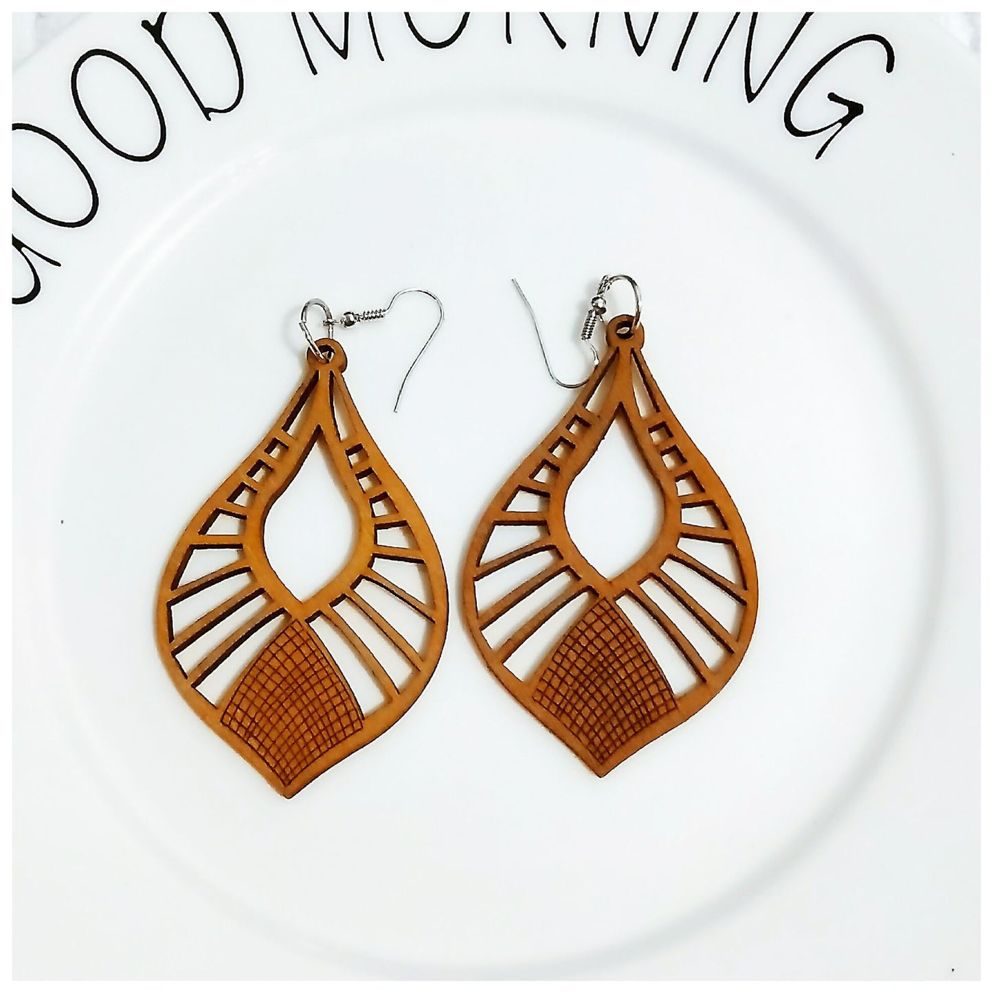 Women's Fashion Ethnic Style Wooden Earrings