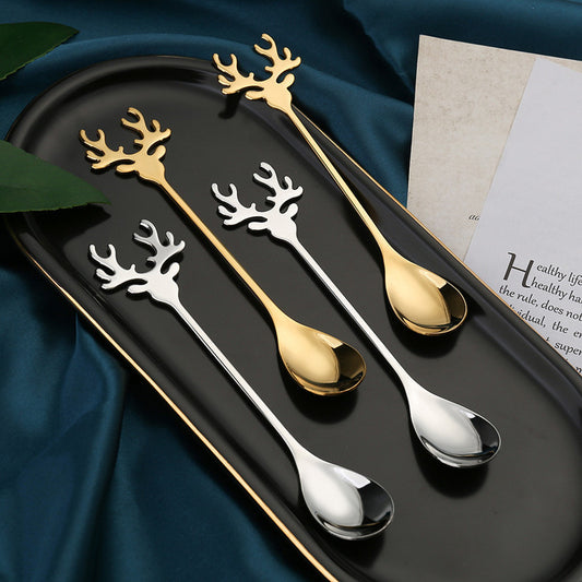 Merry Christmas Spoons Xmas Party Tableware