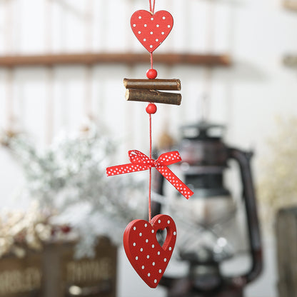 Christmas Tree Creative Polka Dot Wooden Pendant