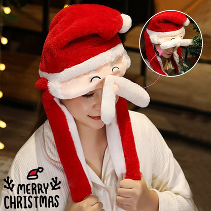 Movable Christmas Winter Cute Santa Claus Snowman Elk Hat