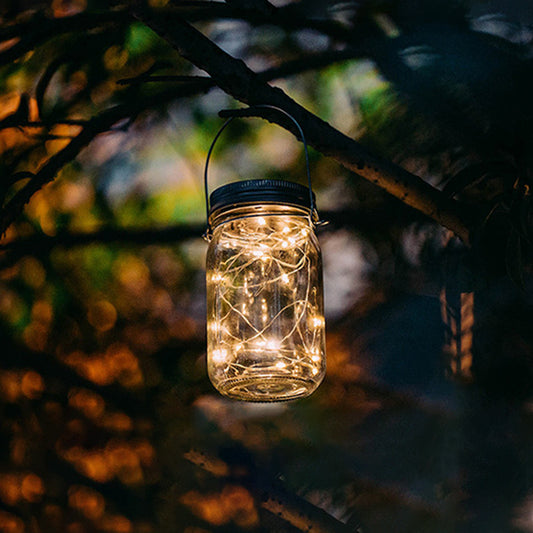 Solar Decoration Mason Jar Outdoor Hanging Light