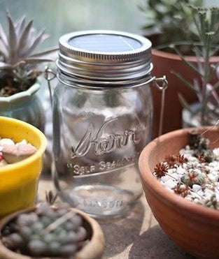 Solar Decoration Mason Jar Outdoor Hanging Light