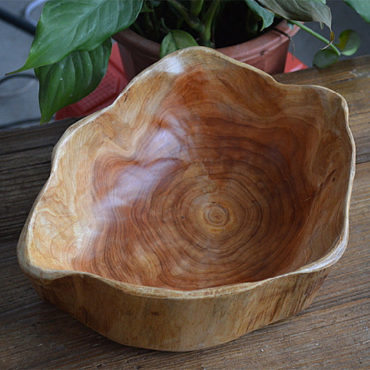 Wooden Fruit Tray / Serving Plate — European Style Wood Bowl