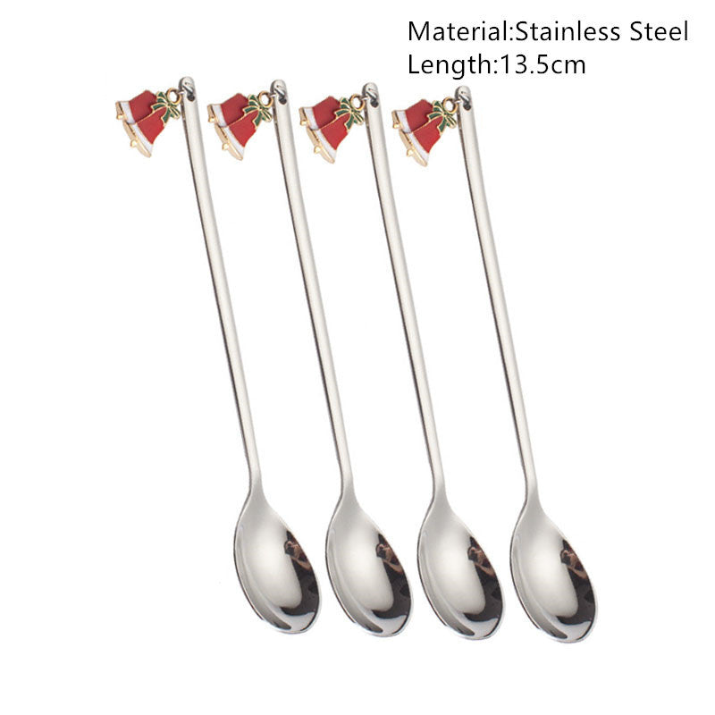 Merry Christmas Spoons Xmas Party Tableware
