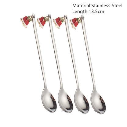 Merry Christmas Spoons Xmas Party Tableware