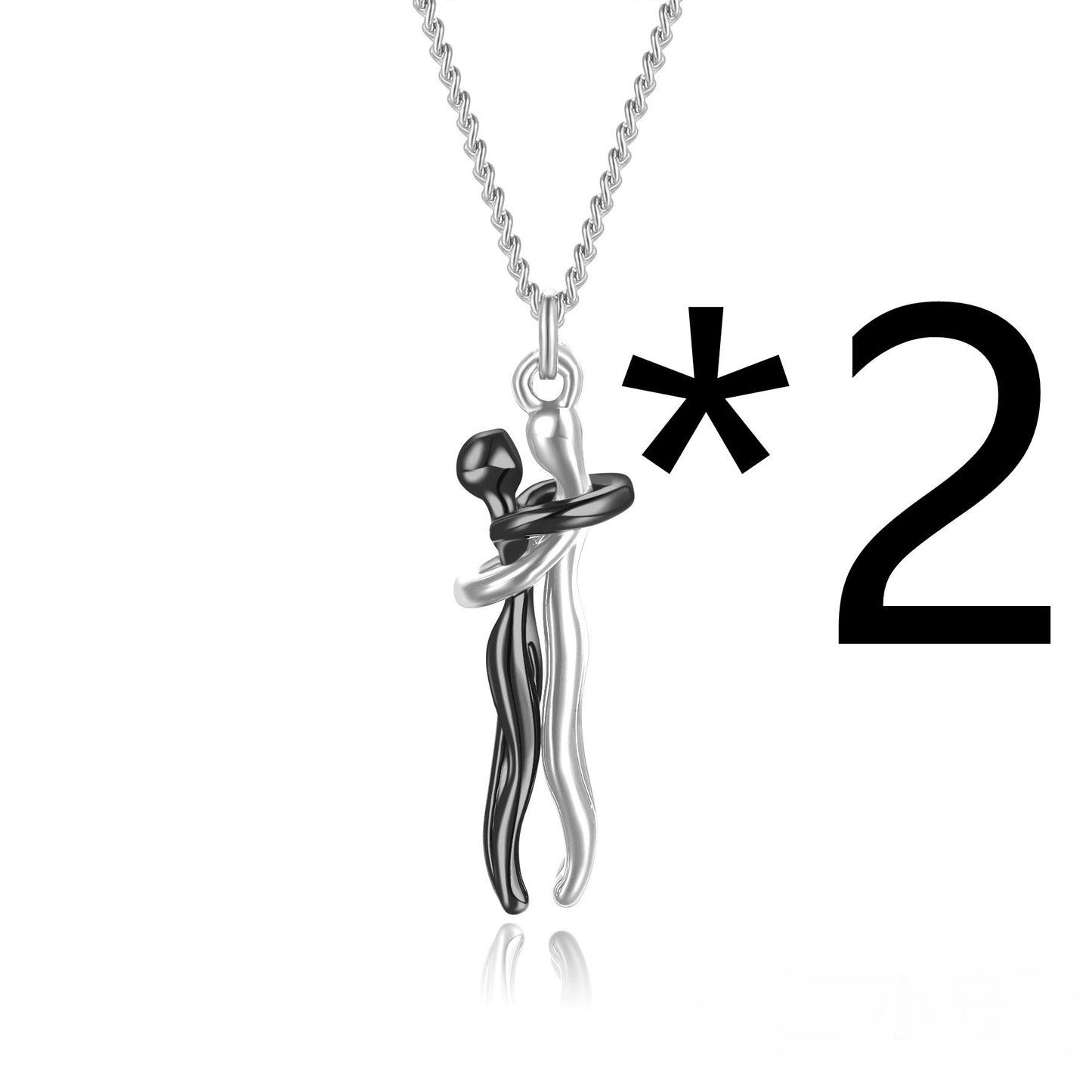 Affectionate Hug Fashion Punk Street Style Pendant Necklace