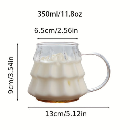 Christmas Coffee Transparent Mug With Handle